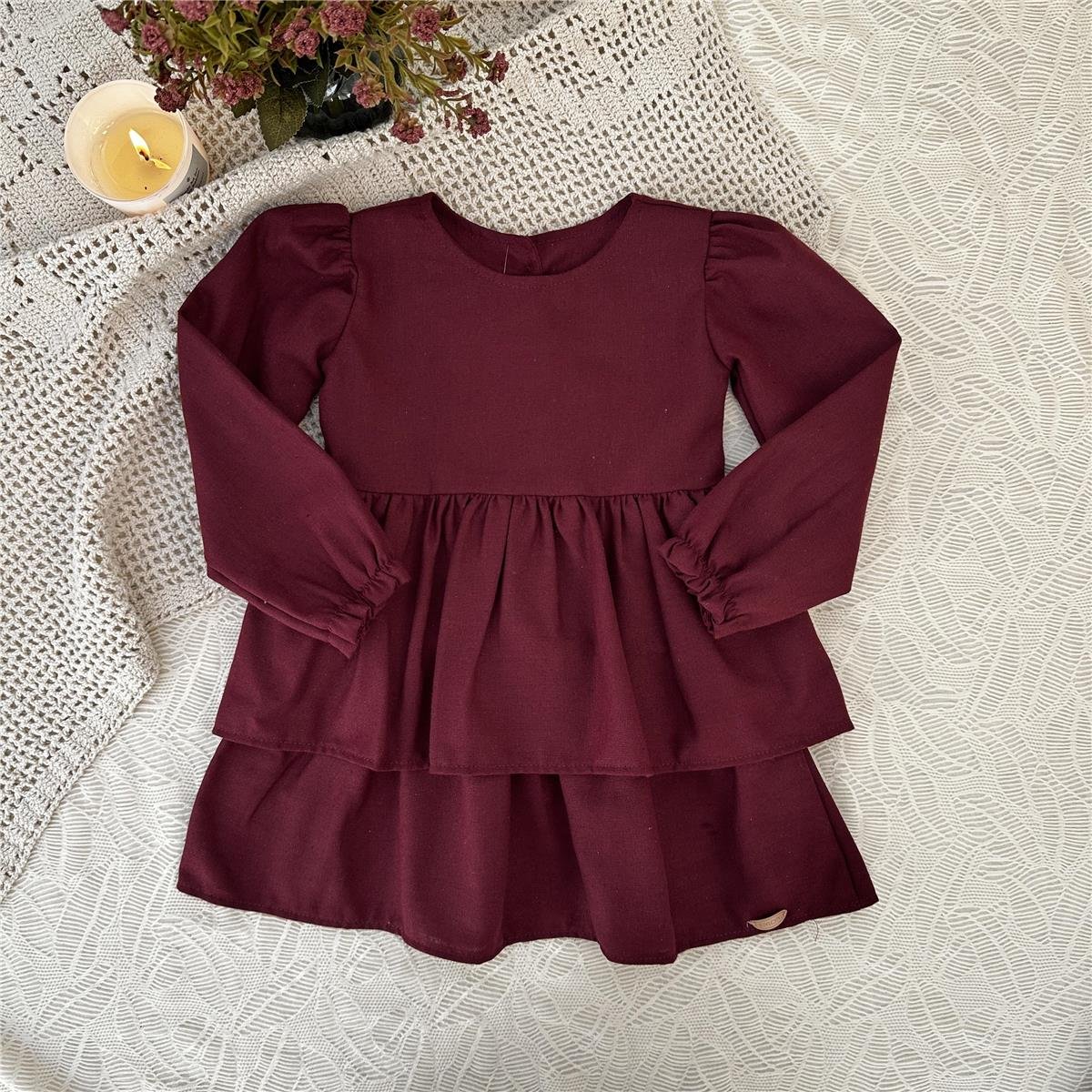 VESTIDO INFANTIL OURO DO AMANHECER