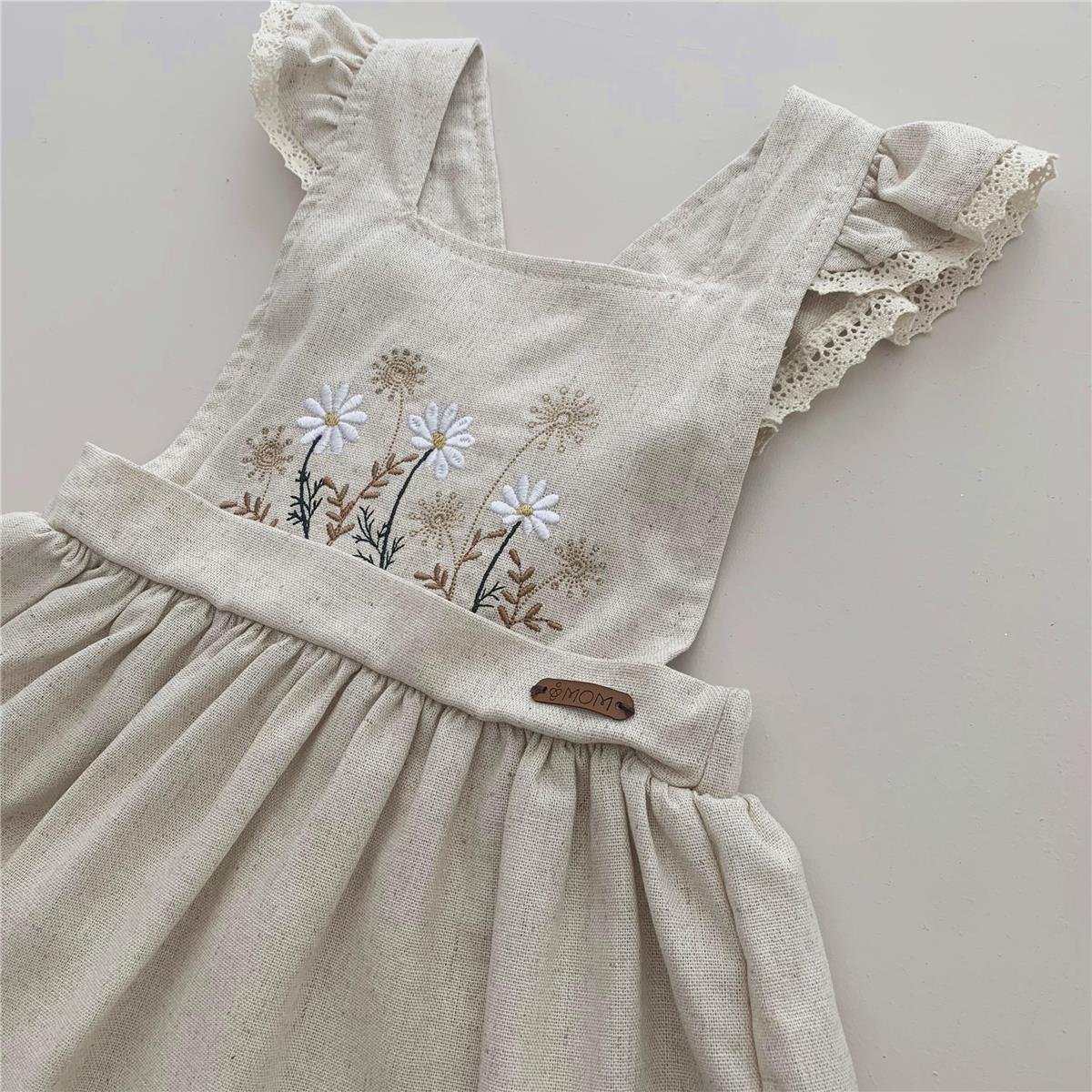 VESTIDO JARDINEIRA INFANTIL MARGARIDA