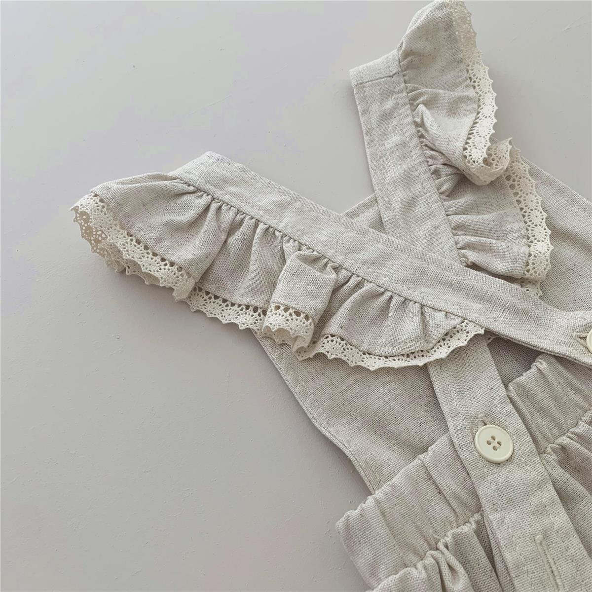 VESTIDO JARDINEIRA INFANTIL MARGARIDA