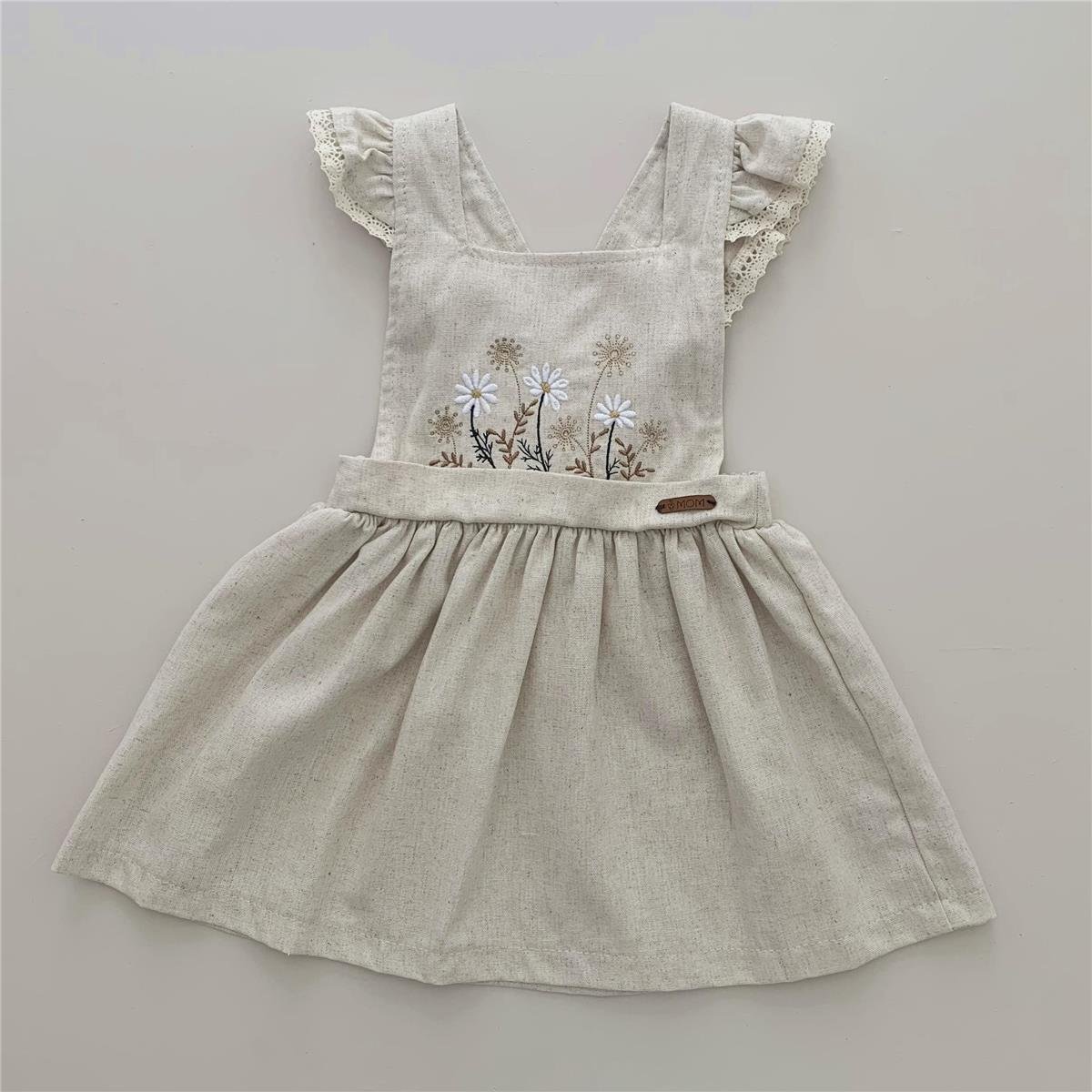 VESTIDO JARDINEIRA INFANTIL MARGARIDA