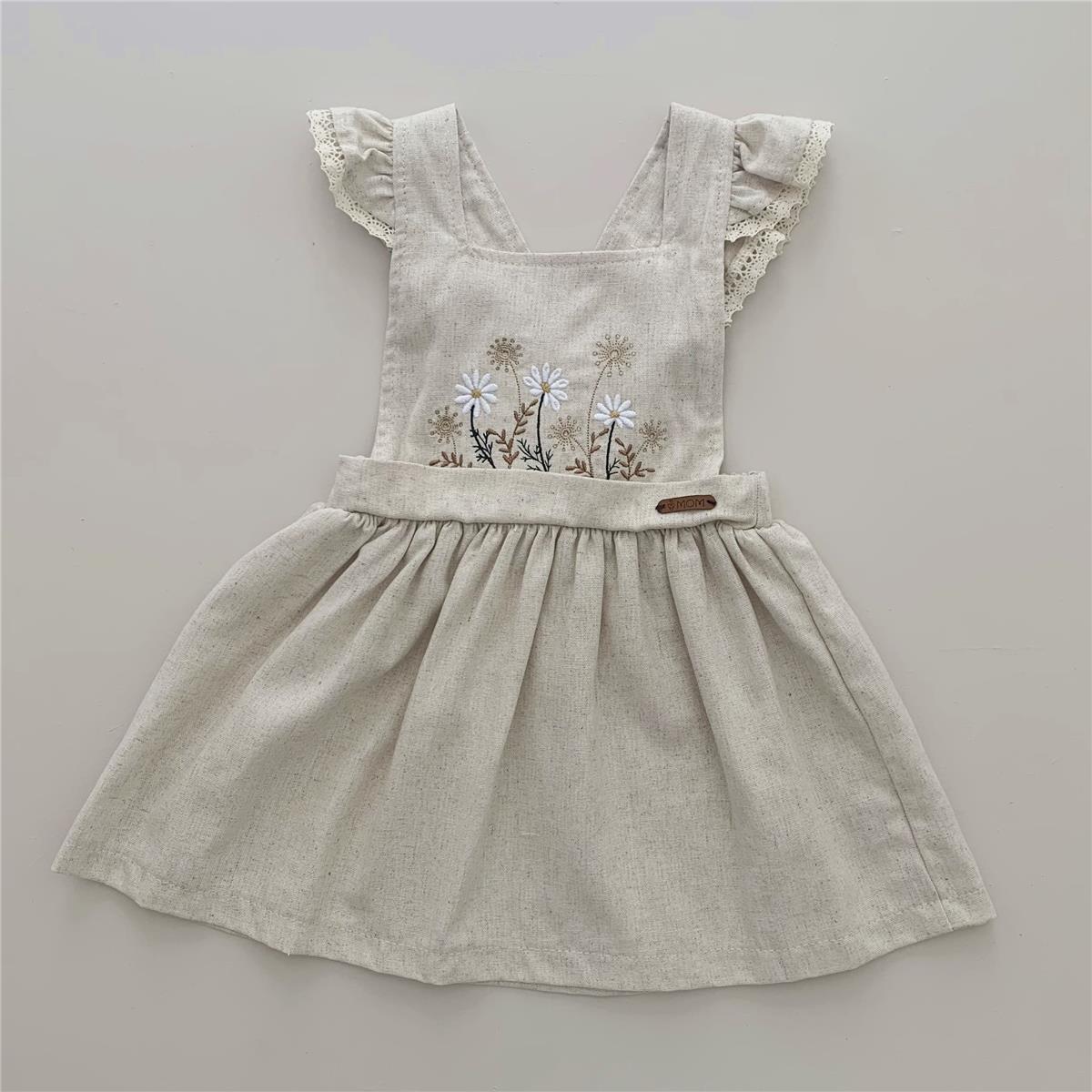 VESTIDO JARDINEIRA INFANTIL MARGARIDA