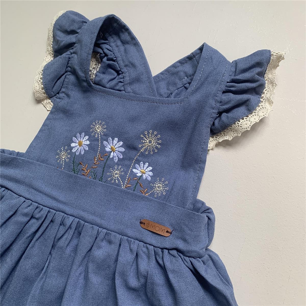 VESTIDO JARDINEIRA INFANTIL MARGARIDA