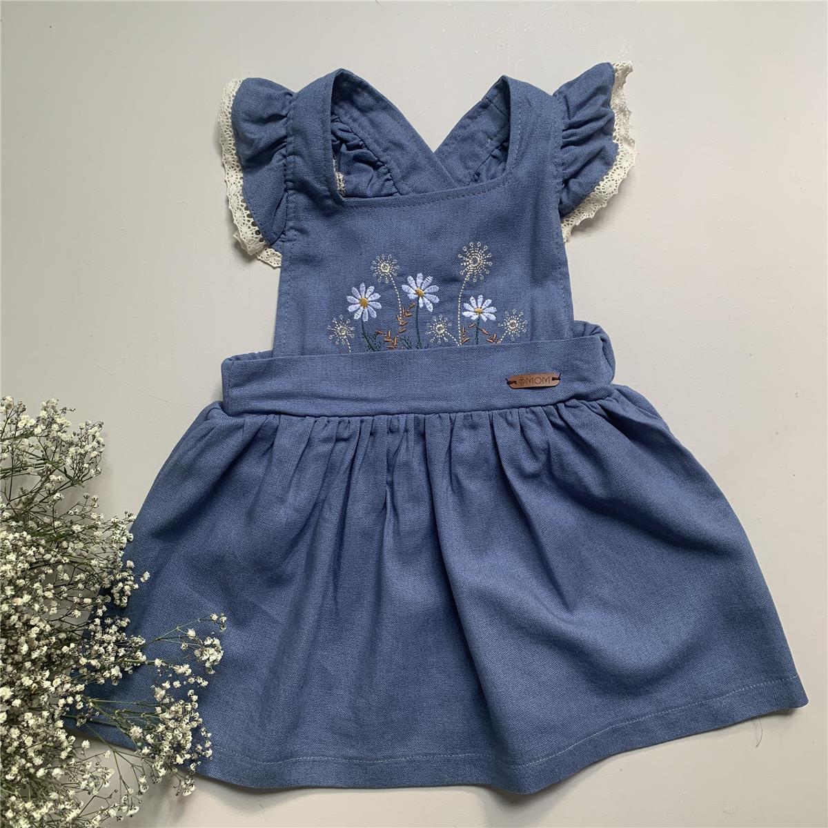 VESTIDO JARDINEIRA INFANTIL MARGARIDA