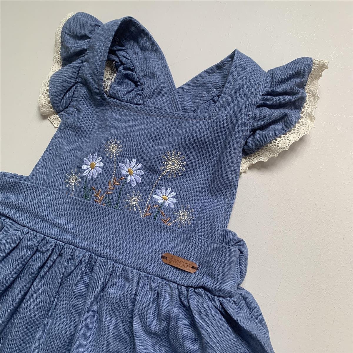 VESTIDO JARDINEIRA INFANTIL MARGARIDA