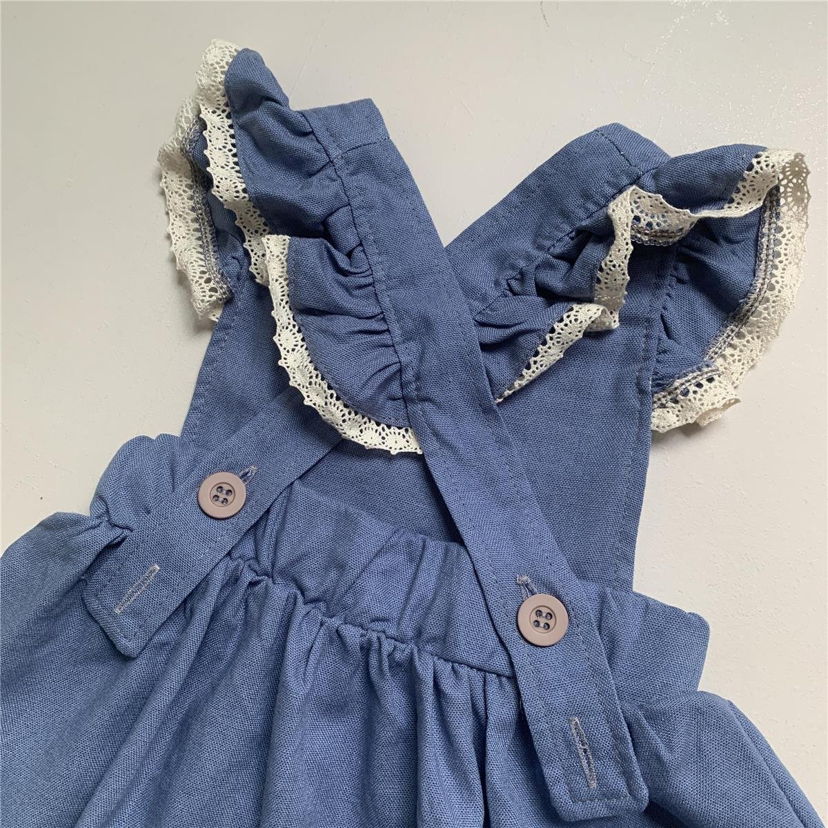 VESTIDO JARDINEIRA INFANTIL MARGARIDA