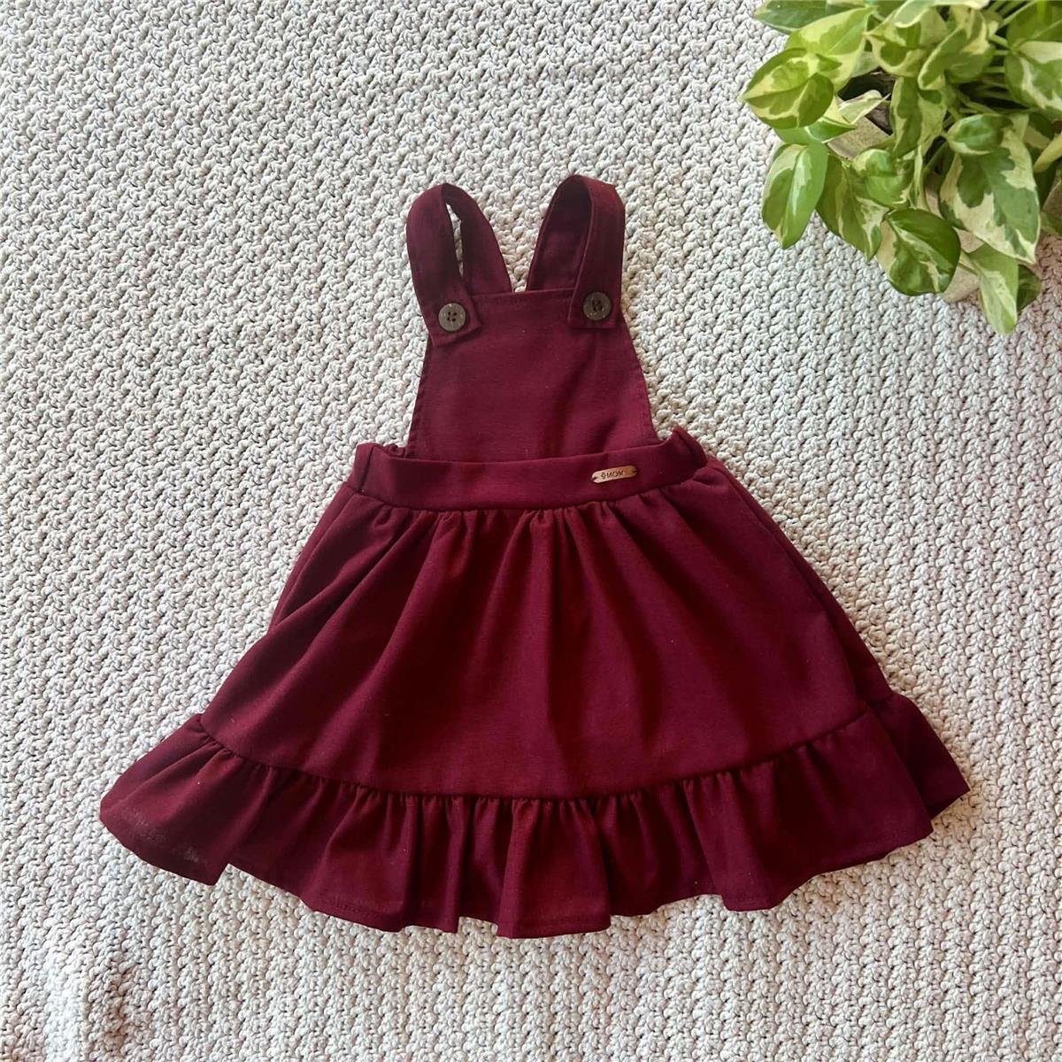 VESTIDO JARDINEIRA INFANTIL BENÇÃO