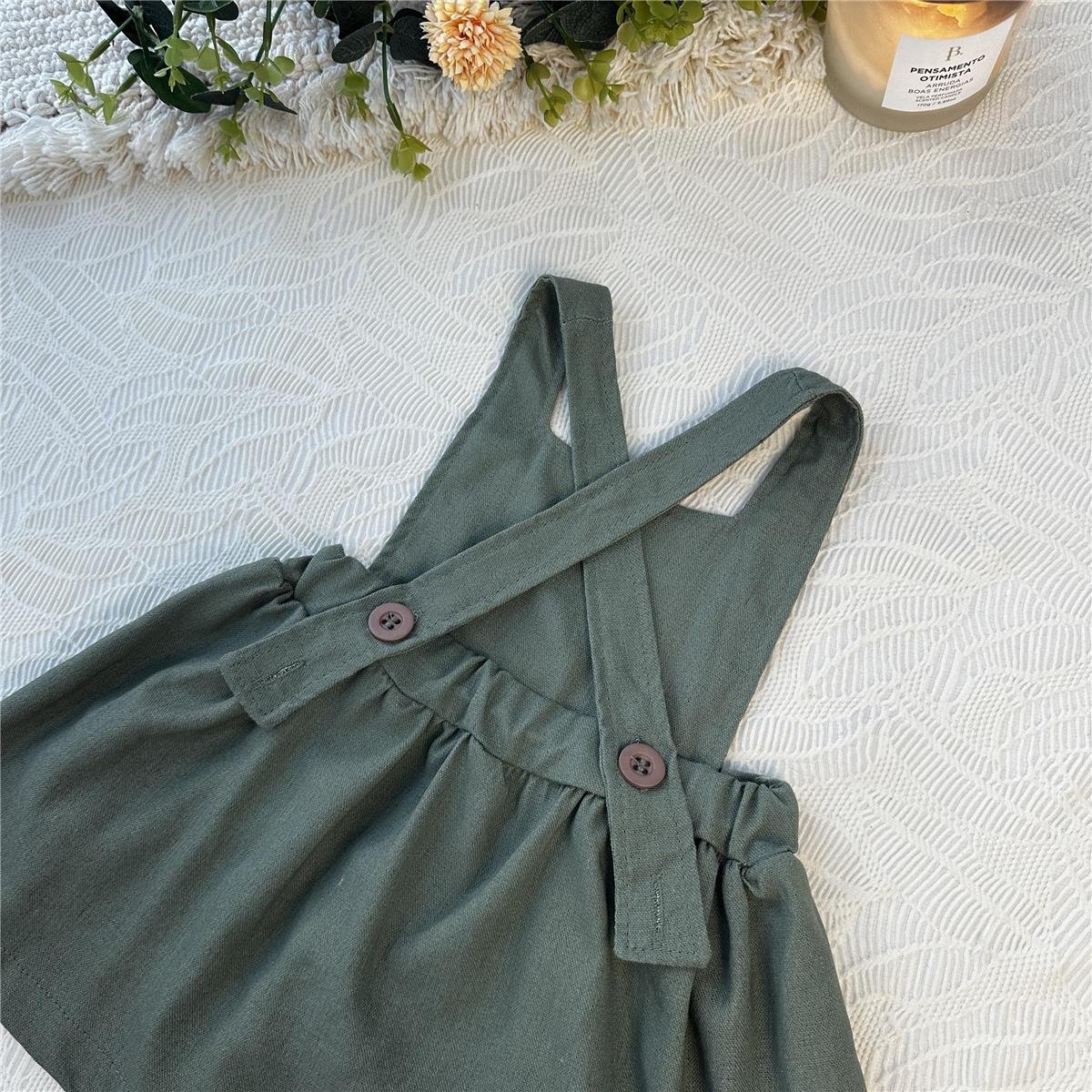 VESTIDO JARDINEIRA INFANTIL RENOVO