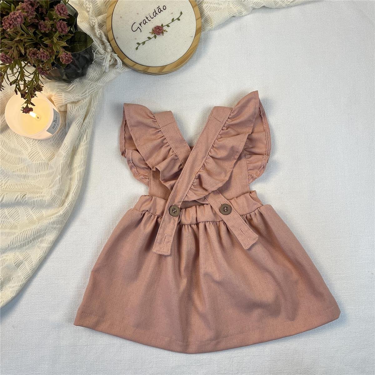 VESTIDO JARDINEIRA INFANTIL REFÚGIO
