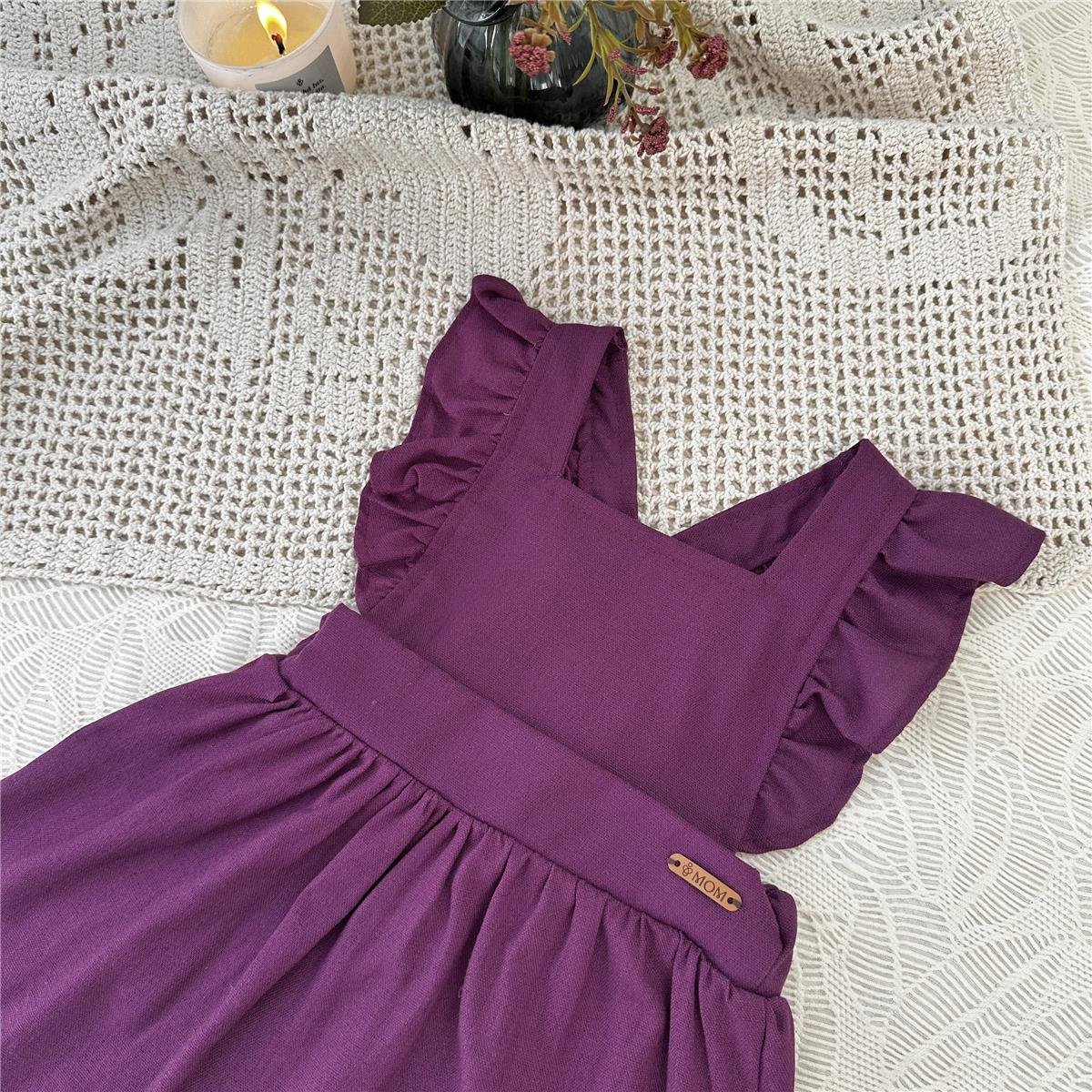 VESTIDO JARDINEIRA INFANTIL REFÚGIO