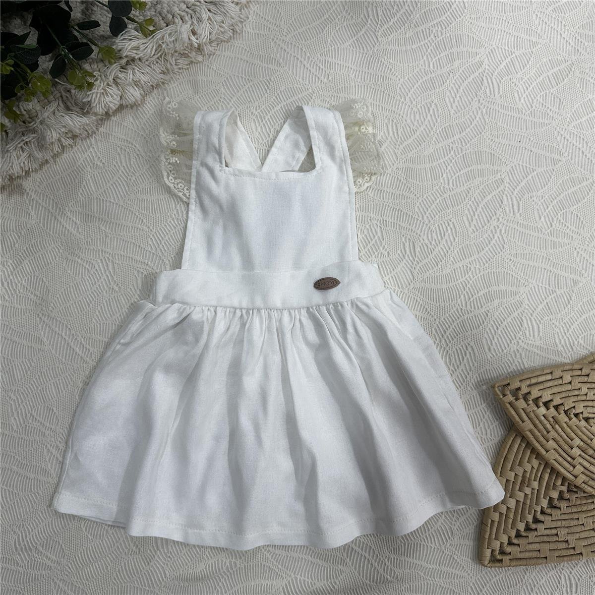 VESTIDO JARDINEIRA INFANTIL PAZ