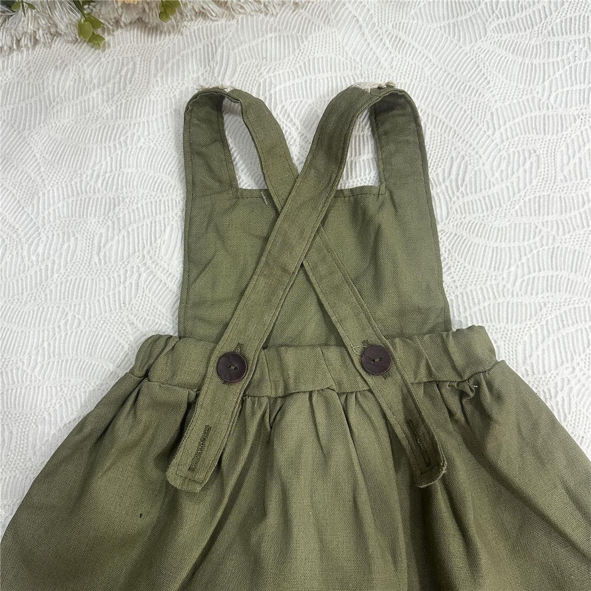 VESTIDO JARDINEIRA INFANTIL GIRASSOL