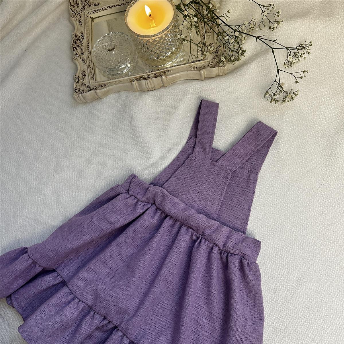 VESTIDO JARDINEIRA INFANTIL RAIO DE AMOR